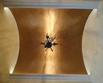 Foyer Barrel Ceiling Metallic Faux Finish